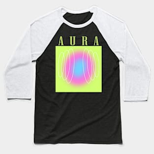 Aura Vibrant Abstract Baseball T-Shirt